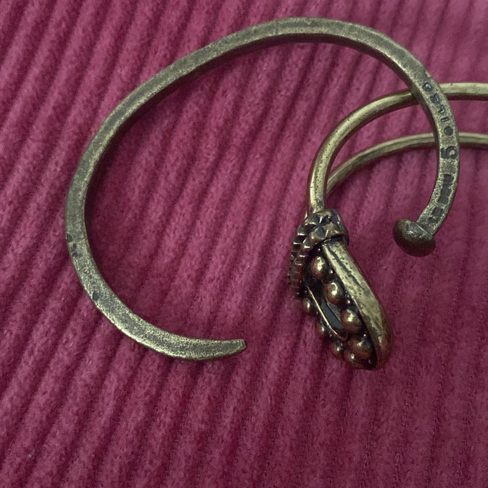 Giles & Brother brass bracelets.
